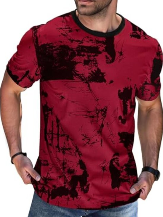Other - 🆕 Mens Graphic T-Shirts Cotton Hip Hop Cool Tshirt Fashion Casual Tees Tops